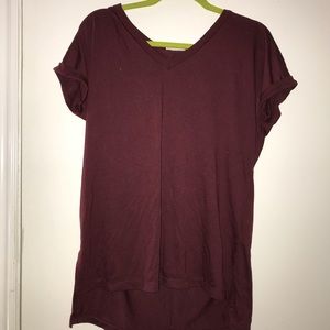 Simple maroon shirt
